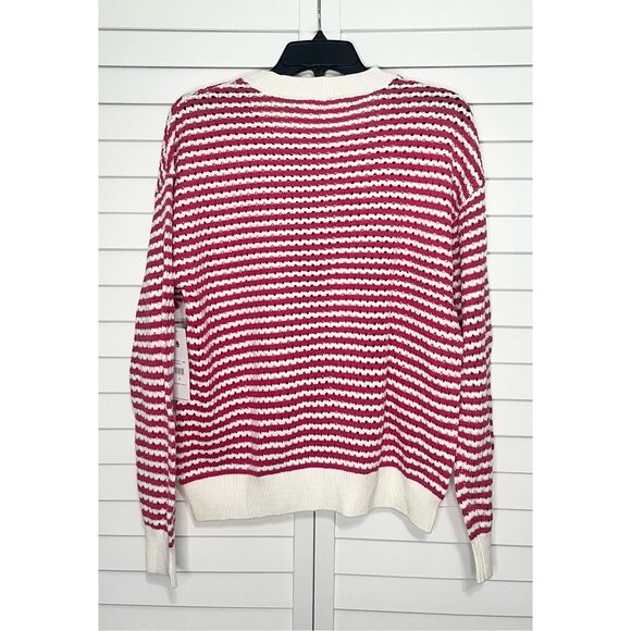 NWT Spiritual Gangster Stripe Sweater Pink White Size Small - Picture 6 of 7